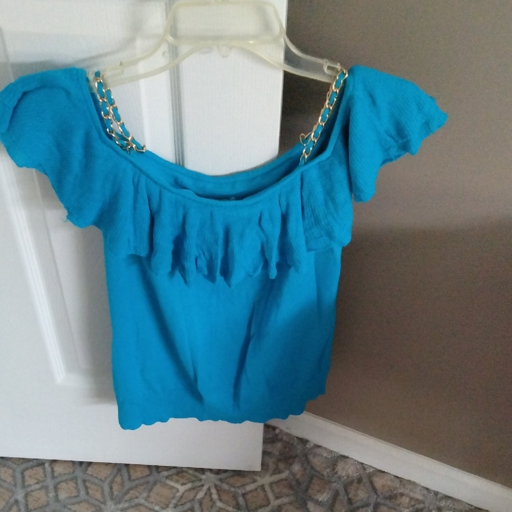 Cache Blue Ruffled Smocked Camisole - Picture 2 of 2
